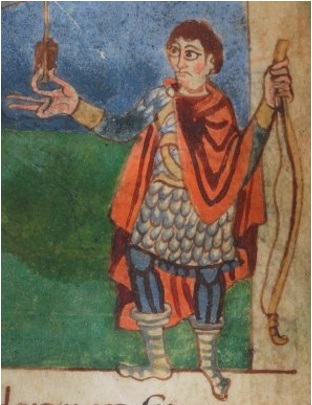 File:Archery - Tied on bow String (Stuttgart Psalter f.146v).jpg